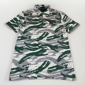 Extracurricular Shirt Mens Medium Performance Golf Polo Camo Short Sleeve